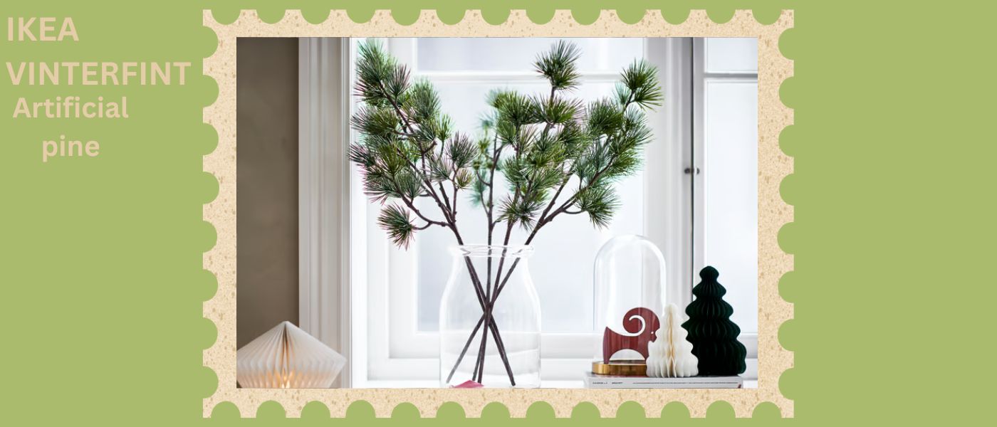 شاخه مصنوعی برگ کاج ایکیا مدل IKEA VINTERFINT